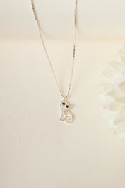 Heliophilia Silver Collar de Plata de Ley 925 con Refuerzo de Rodio
